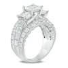 Thumbnail Image 1 of 3 CT. T.W. Princess-Cut Diamond Past Present Future® Engagement Ring in 14K White Gold