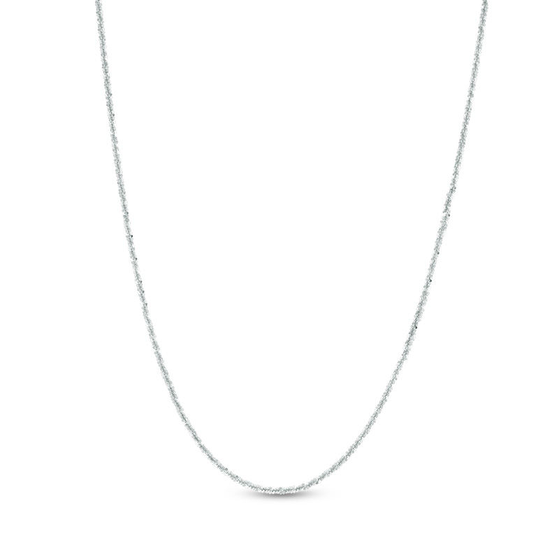 Ladies' 1.5mm Diamond-Cut Sparkle Chain Necklace in Sterling Silver