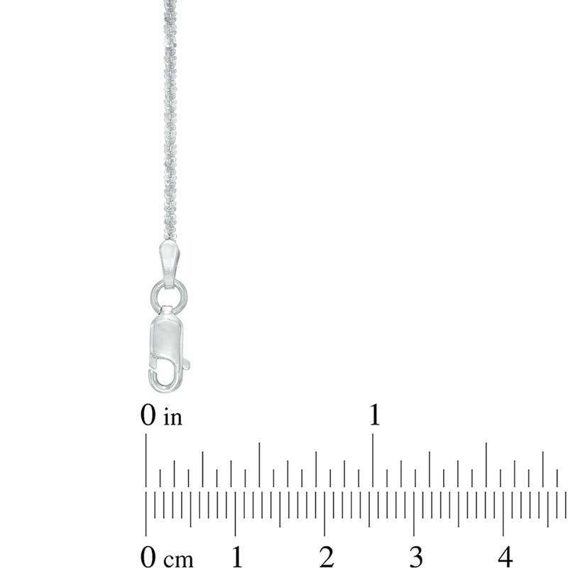 Ladies' 1.5mm Diamond-Cut Sparkle Chain Necklace in Sterling Silver