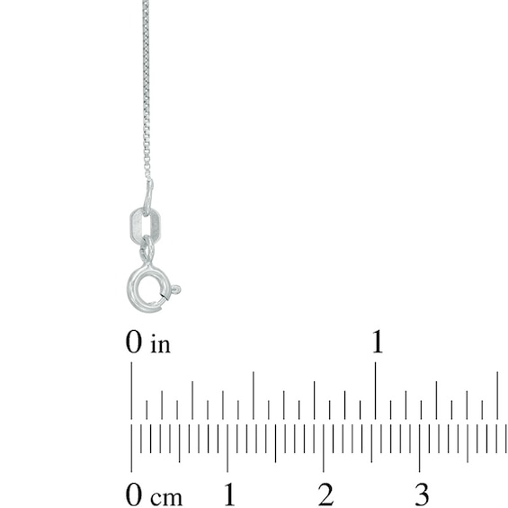 Ladies' 0.7mm Box Chain Necklace in Sterling Silver