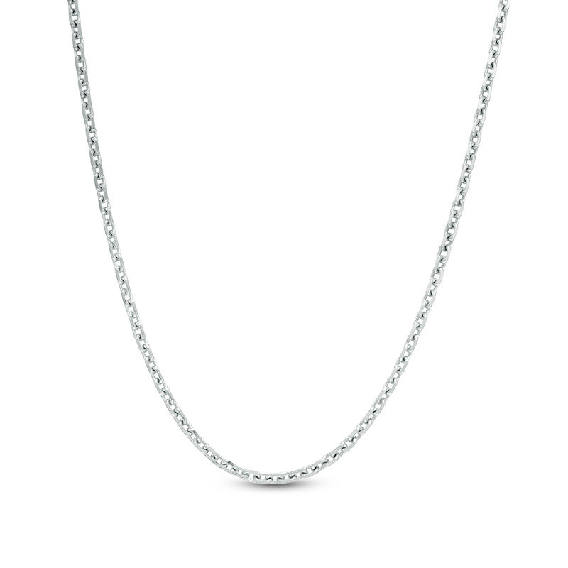 Ladies' 2.6mm Diamond-Cut Cable Chain Necklace in Sterling Silver - 24"