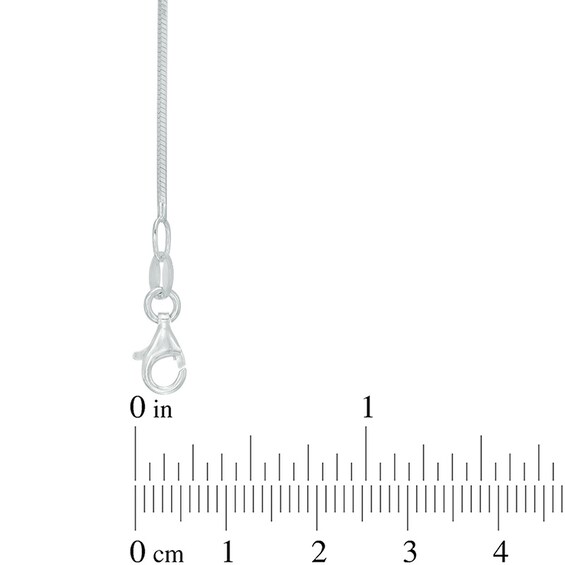 Ladies' 1.2mm Snake Chain Necklace in Sterling Silver - 20"