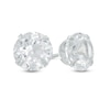 Thumbnail Image 1 of 8.0mm Lab-Created White Sapphire Stud Earrings in 14K White Gold