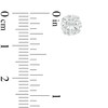 Thumbnail Image 2 of 6.5mm Lab-Created White Sapphire Stud Earrings in 14K White Gold