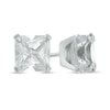 Thumbnail Image 1 of 6.0mm Princess-Cut Lab-Created White Sapphire Stud Earrings in 14K White Gold