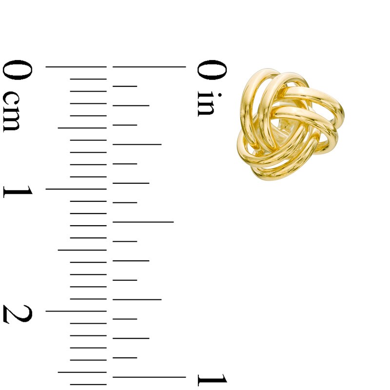 Main Image 2 of Love Knot Stud Earrings in 14K Gold