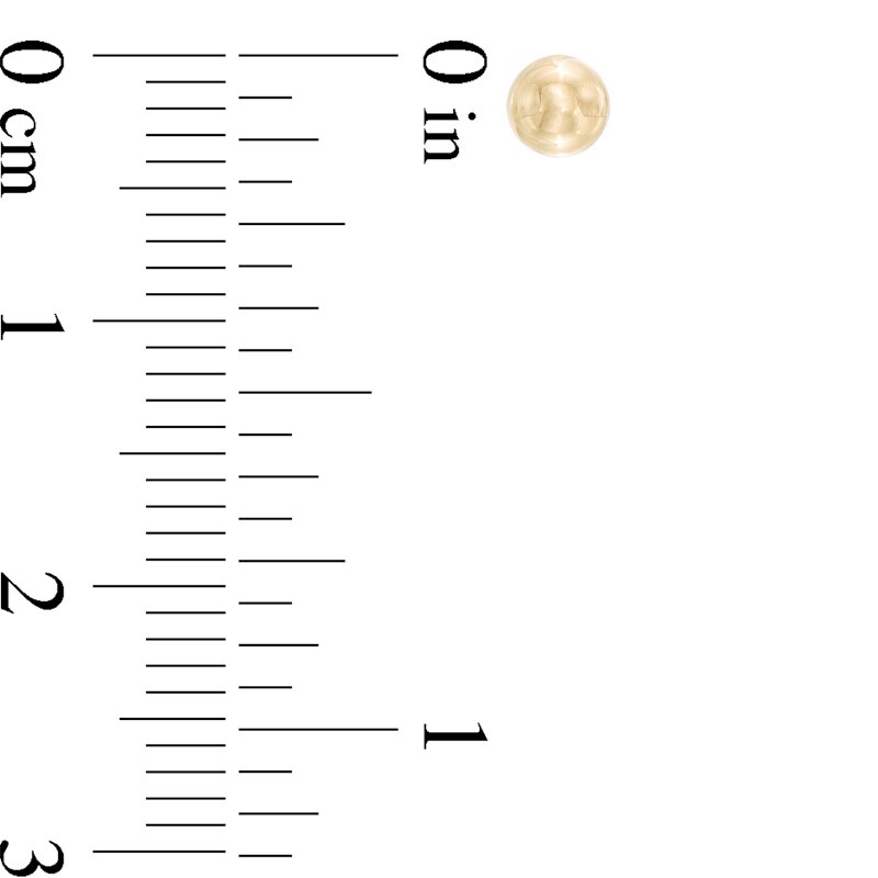Main Image 4 of 4.0mm Ball Stud Earrings Set in 14K Tri-Tone Gold