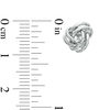 Thumbnail Image 2 of Love Knot Stud Earrings in 14K White Gold
