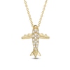 Thumbnail Image 0 of Diamond Accent Airplane Pendant in 10K Gold