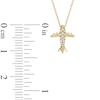 Thumbnail Image 1 of Diamond Accent Airplane Pendant in 10K Gold