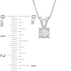 Thumbnail Image 1 of 1 CT. T.W. Diamond Solitaire Pendant and Earrings Set in 10K White Gold