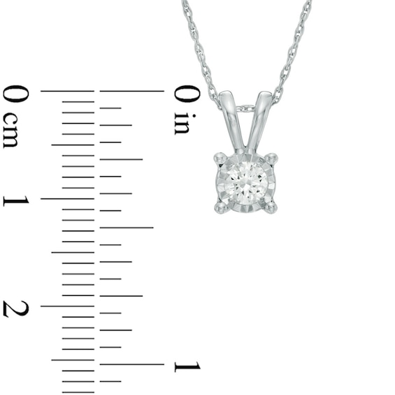 1 CT. T.w. Diamond Solitaire Pendant and Earrings Set in 10K White Gold