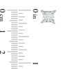 Thumbnail Image 3 of 1 CT. T.W. Diamond Solitaire Square Pendant and Earrings Set in 10K White Gold