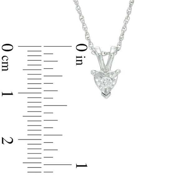 1/4 CT. T.W. Diamond Solitaire Heart Pendant and Earrings Set in 10K White Gold 1/4 CT. T.W. Diamond Solitaire Heart Pendant and Earrings Set in 10K White Gold