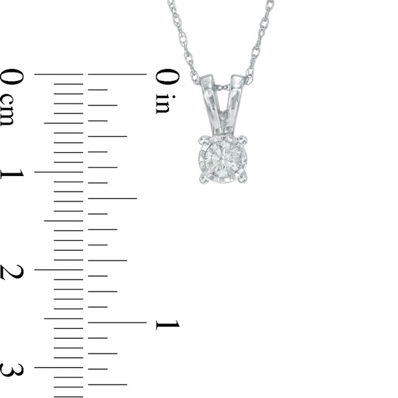 1/2 CT. T.w. Diamond Solitaire Pendant and Earrings Set in 10K White Gold