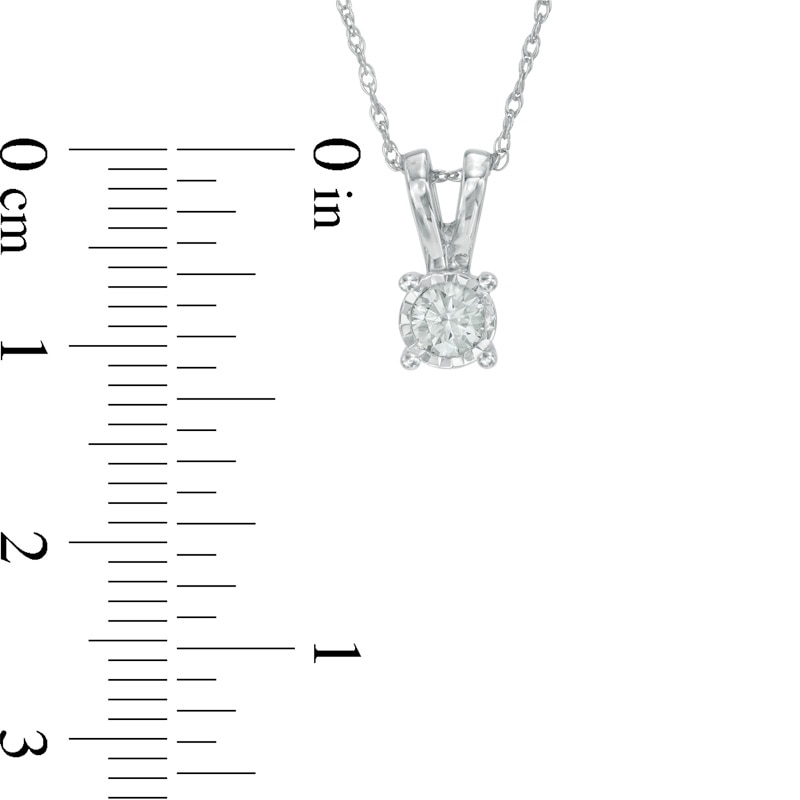 1/2 CT. T.W. Diamond Solitaire Pendant and Earrings Set in 10K White Gold