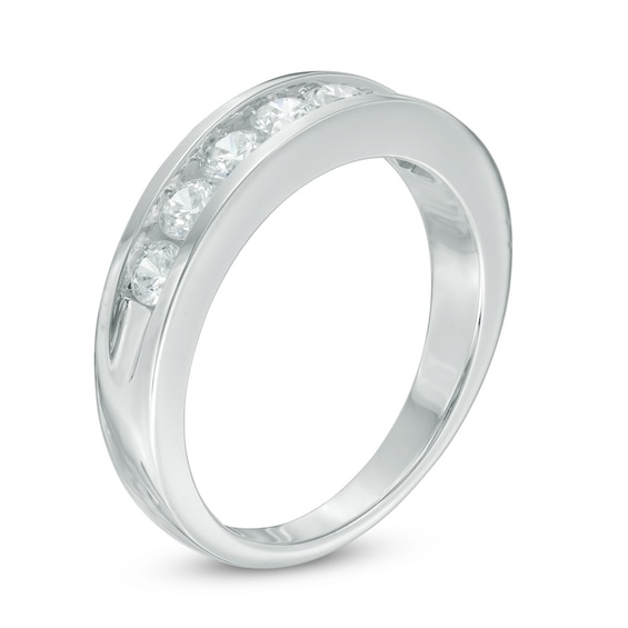 Celebration GrandÂ® 1 CT. T.w. Certified Diamond Seven Stone Anniversary Band in 14K White Gold (H-I/I1)