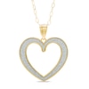 Thumbnail Image 0 of Heart Glitter Pendant in 10K Gold