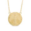 Thumbnail Image 1 of Mother Mary Medallion Necklace in 10K Gold - 17"