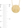 Thumbnail Image 3 of Mother Mary Medallion Necklace in 10K Gold - 17"