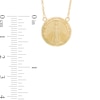 Thumbnail Image 2 of Mother Mary Medallion Necklace in 10K Gold - 17"