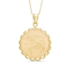 Thumbnail Image 1 of Scalloped Liberty Coin Pendant in 14K Gold