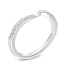 Thumbnail Image 2 of Ever Us® 1/8 CT. T.W. Diamond Contour Band in 14K White Gold