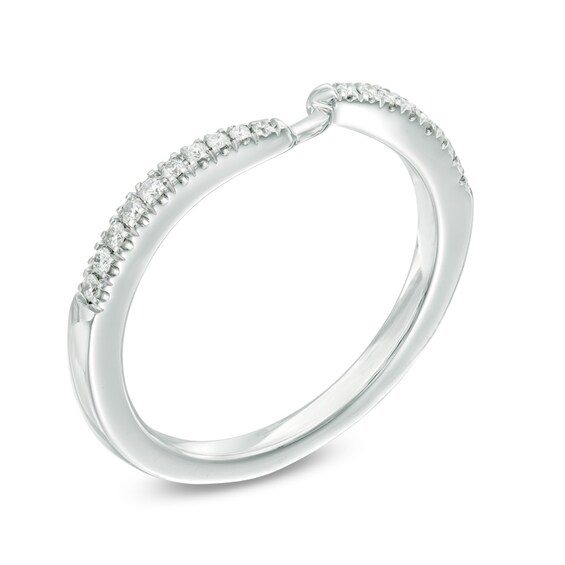Ever UsÂ® 1/8 CT. T.w. Diamond Contour Band in 14K White Gold