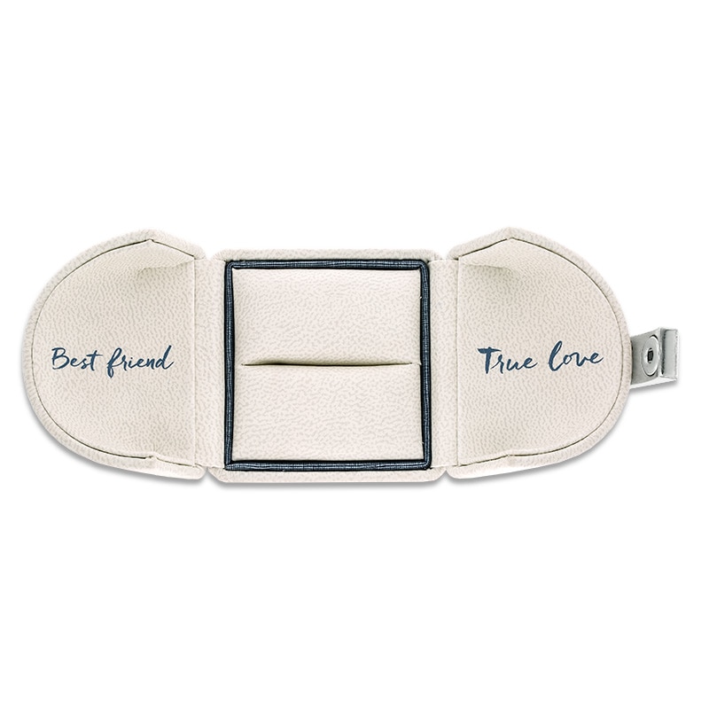 Main Image 4 of Ever Us® 1/8 CT. T.W. Diamond Contour Band in 14K White Gold