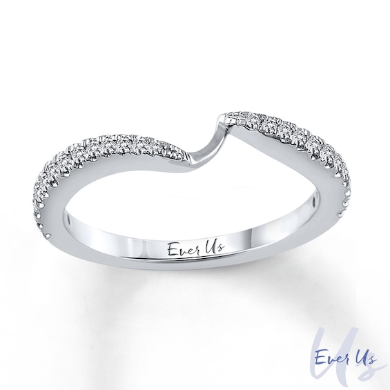 Ever UsÂ® 1/5 CT. T.w. Diamond Contour Band in 14K White Gold