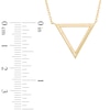 Thumbnail Image 2 of Open Triangle Pendant in 10K Gold