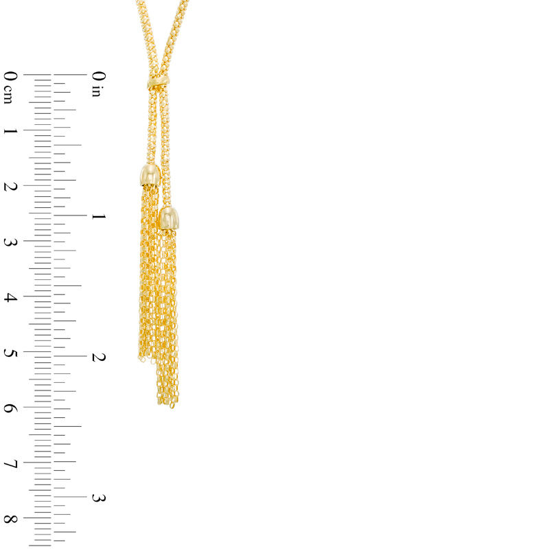 Main Image 2 of Tassel Lariat Necklace in 10K Gold