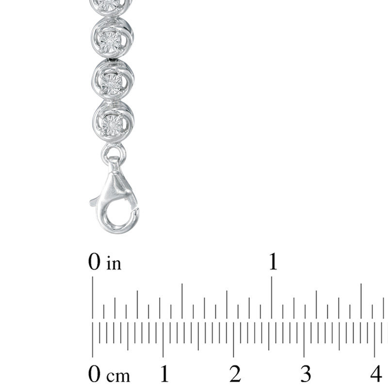 Diamond Accent Tennis Bracelet in Sterling Silver - 7.5"