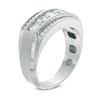 Thumbnail Image 2 of Men's 1-1/4 CT. T.W. Diamond Three Row Comfort Fit Band in 10K White Gold