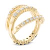Thumbnail Image 1 of Blue Sapphire and 5/8 CT. T.W. Diamond Reversible Band in 14K Gold