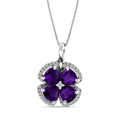 Goldtone Trillion Floral Pendant Goldtone Trillion Floral Pendant