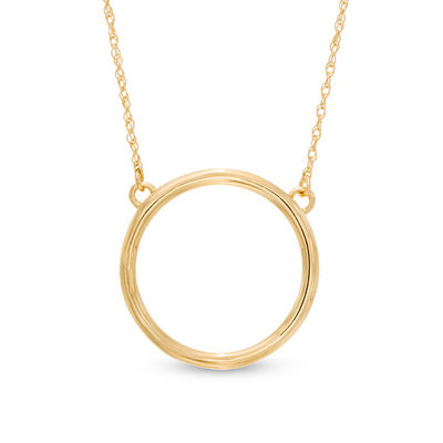 Circle Necklace in 10K Gold Zales
