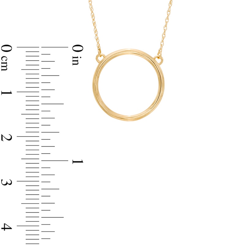 Main Image 2 of Circle Necklace in 10K Gold