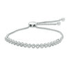 Thumbnail Image 1 of 1/4 CT. T.W. Diamond Bolo Bracelet in Sterling Silver - 9.5"