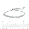 Thumbnail Image 2 of 1/4 CT. T.W. Diamond Bolo Bracelet in Sterling Silver - 9.5"