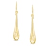 Thumbnail Image 0 of Elongated Teardrop Earrings in Hollow 14K Gold