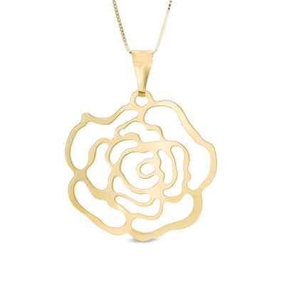 14k rose pendant