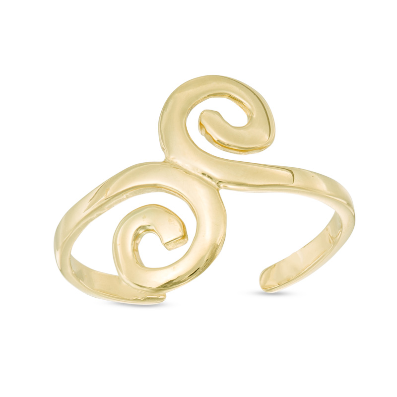 Thumbnail Image 0 of Swirl Bypass Toe Ring in 14K Gold