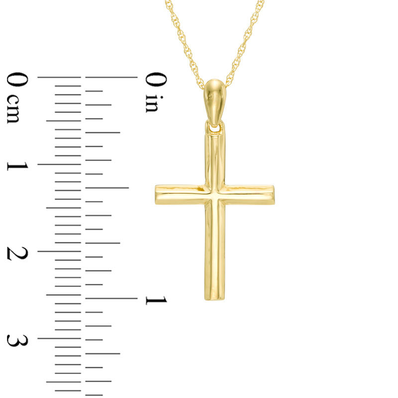 Stacked Cross Pendant in 10K Gold