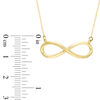 Thumbnail Image 1 of Sideways Infinity Necklace in 10K Gold