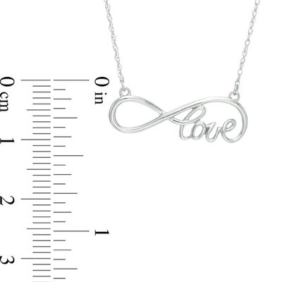 Silver Plated Infinity Love Heart Open Pendant Necklace Chain Stamped v2 UK Shop 