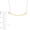 Thumbnail Image 1 of Curved Bar Necklace in 10K Gold