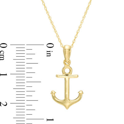 Anchor Pendant in 10K Gold | Zales