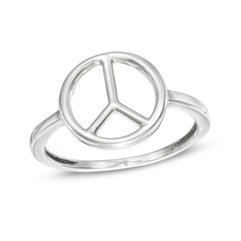 Gold Peace Symbol Ring 14k Gold Filled Ring Peace Sign Ring - Etsy