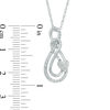 Thumbnail Image 2 of Diamond Accent Swirl Pendant in Sterling Silver